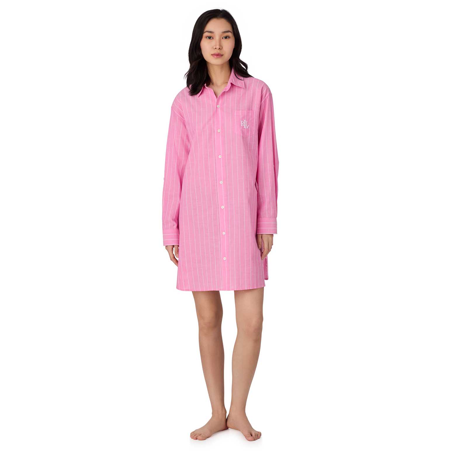 Lauren Ralph Lauren Cotton Lawn L/S His Shirt Sleepshirt